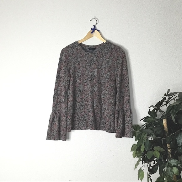 Lucky Brand Bell Sleeve Top - Picture 1 of 6